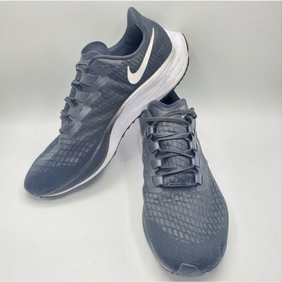 Nike Air Zoom Pegasus Running Jogging Shoes Men's Black/White Size 14 - Picture 10 of 17